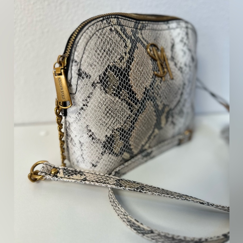 Steve Madden Exotic Snake Print Crossbody Bag, New With Tags - Picture 3 of 8